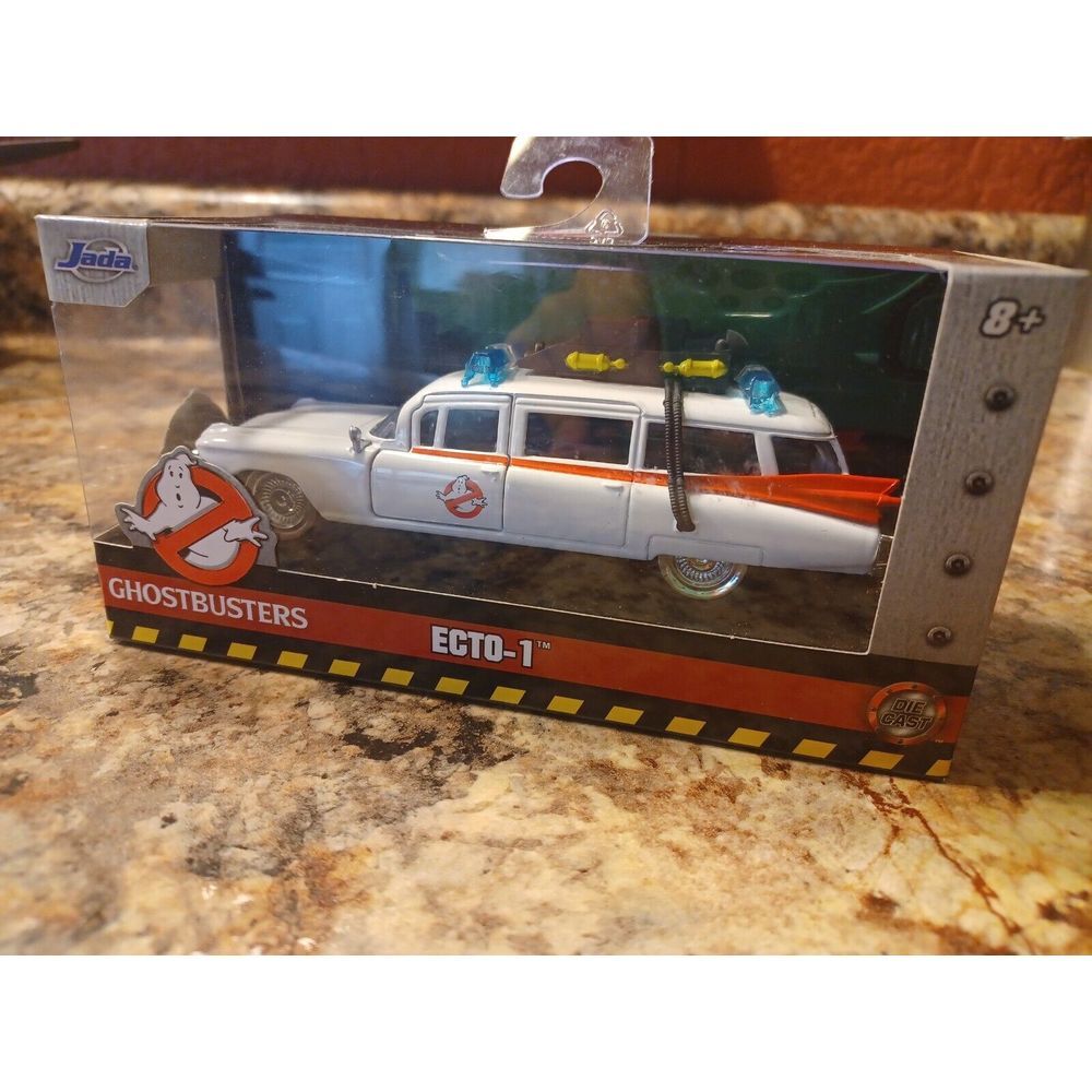 1:32 JADA METAL HOLLYWOOD RIDES 1959 CADILLAC GHOSBUSTERS ECTO-1 AMBULANCE 24078